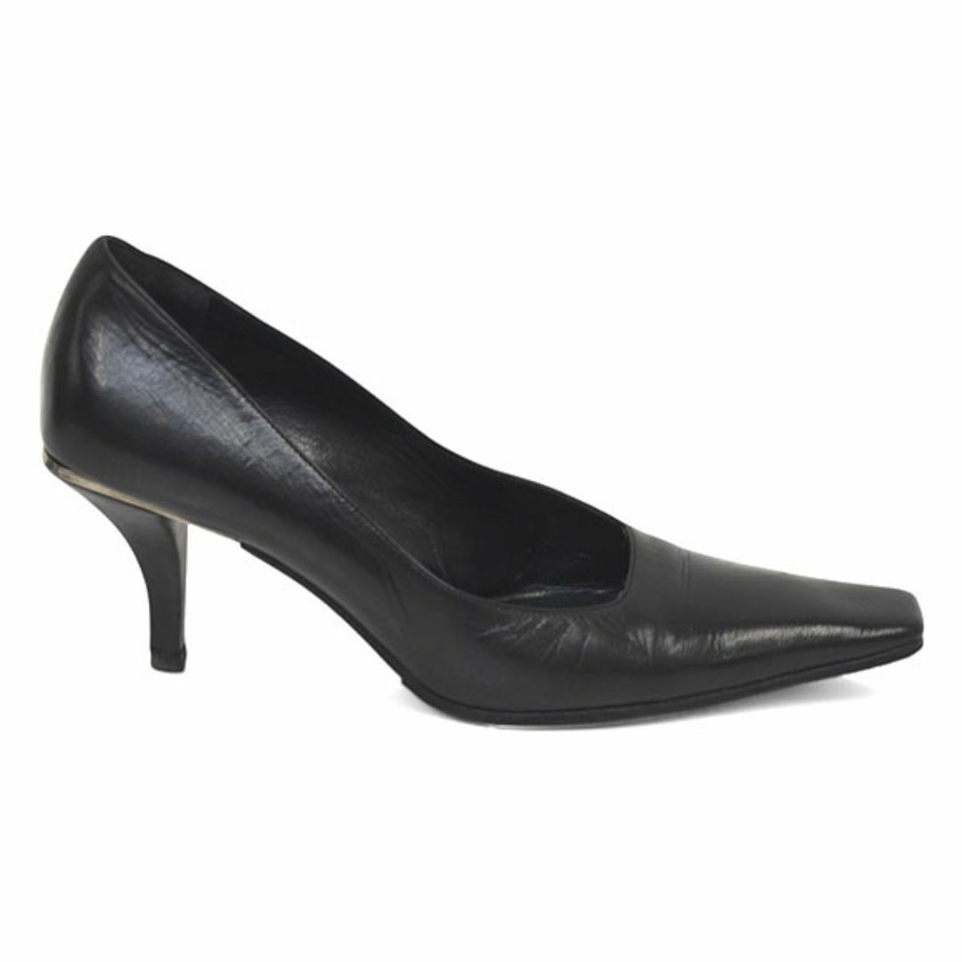 GUCCI - グッチ スクエアトゥ レザー パンプス 38.5C(約25-25.5 GUCCI - グッチ スクエアトゥ レザー パンプス 38.5C(約25-25.5
