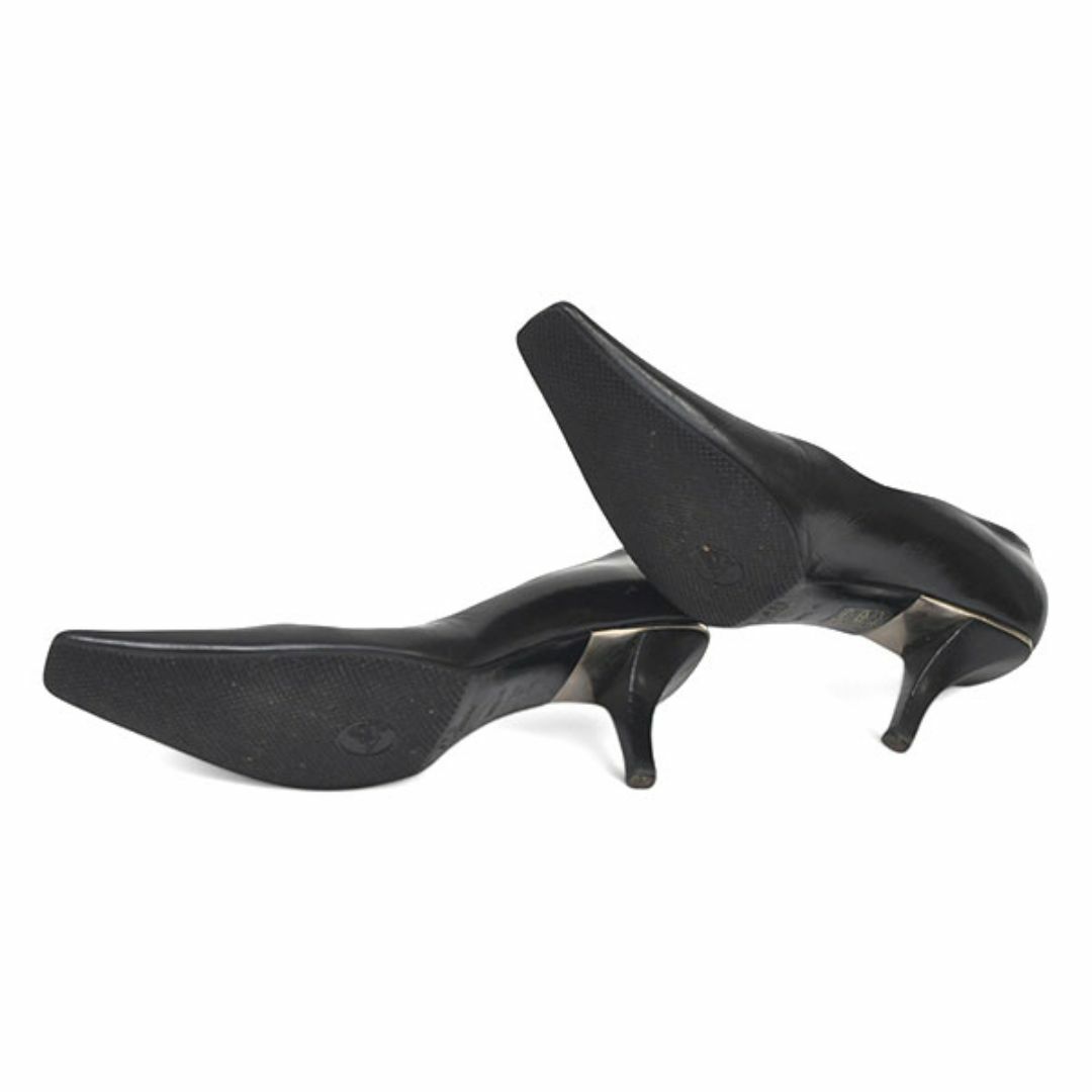 GUCCI - グッチ スクエアトゥ レザー パンプス 38.5C(約25-25.5 GUCCI - グッチ スクエアトゥ レザー パンプス 38.5C(約25-25.5