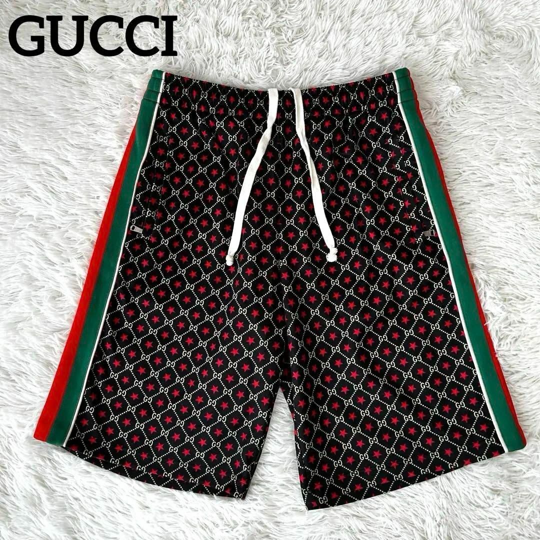 GUCCI - ◎極美品◎GUCCI GGスター柄 シェリーライン ハーフ GUCCI - ◎極美品◎GUCCI GGスター柄 シェリーライン ハーフ