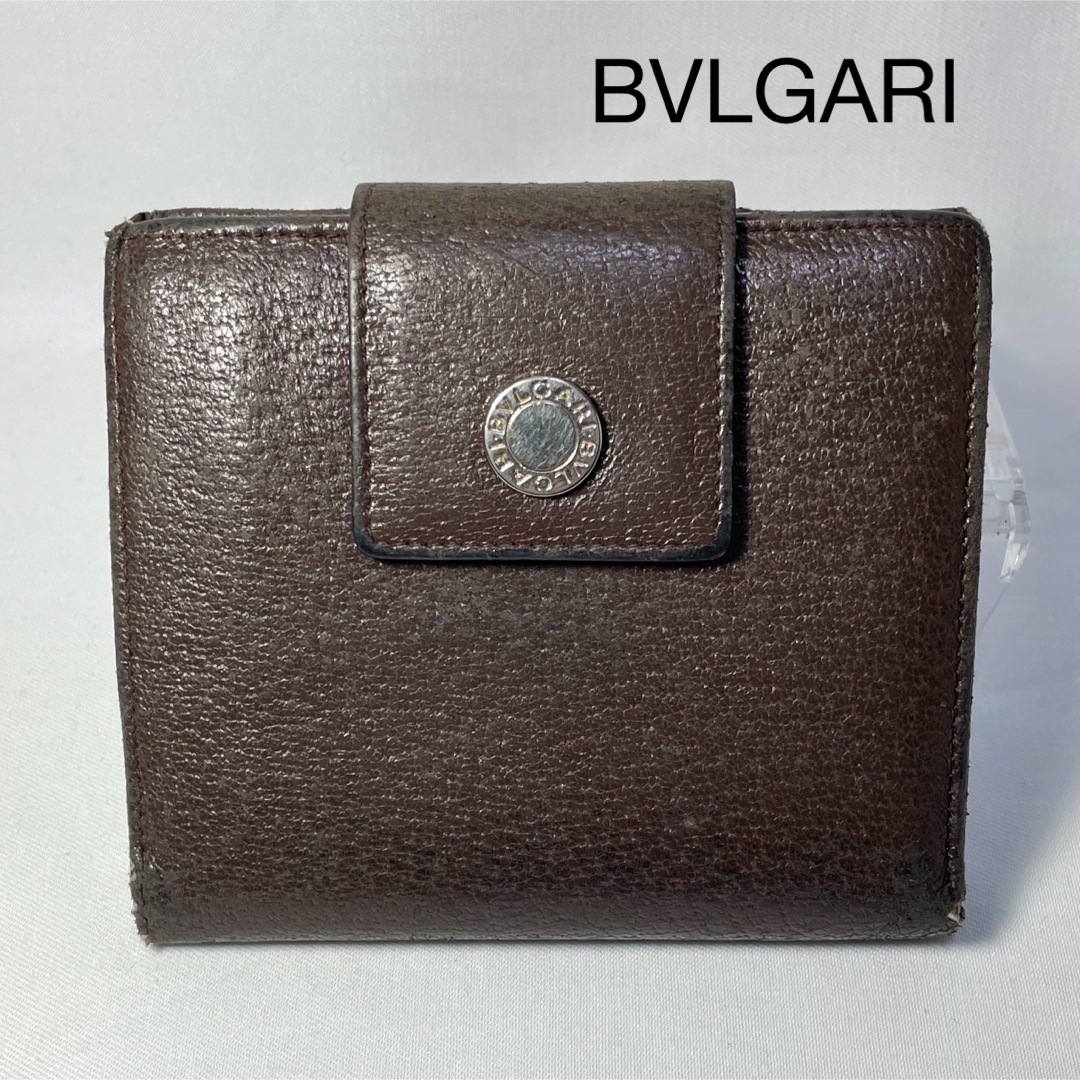 BVLGARI - BVLGARI ブルガリ 二つ折り 財布 ブラウン メンズ BVLGARI - BVLGARI ブルガリ 二つ折り 財布 ブラウン メンズ
