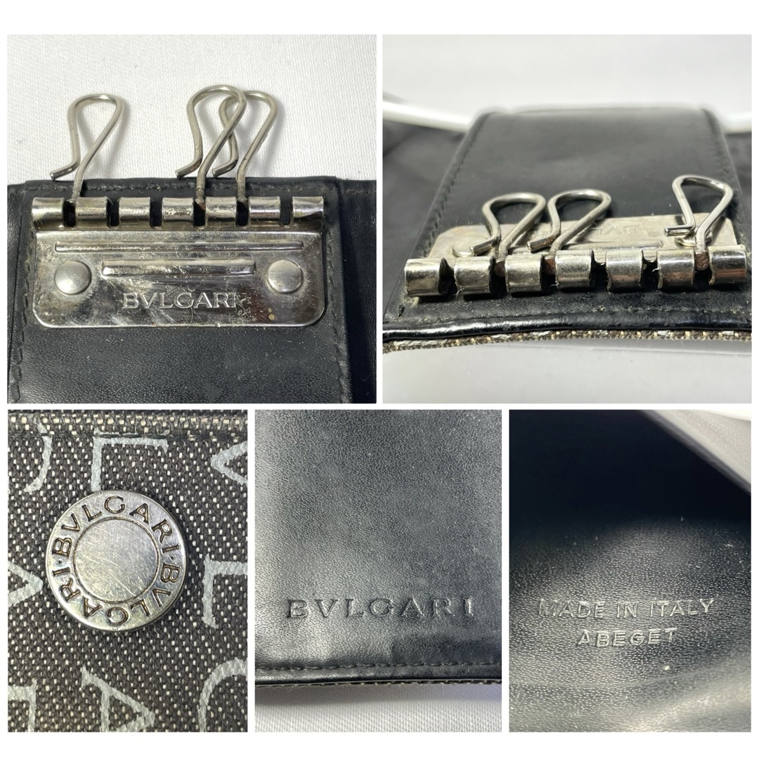 BVLGARI - BVLGARI ブルガリ ロゴマニア キーケース メンズ BVLGARI - BVLGARI ブルガリ ロゴマニア キーケース メンズ