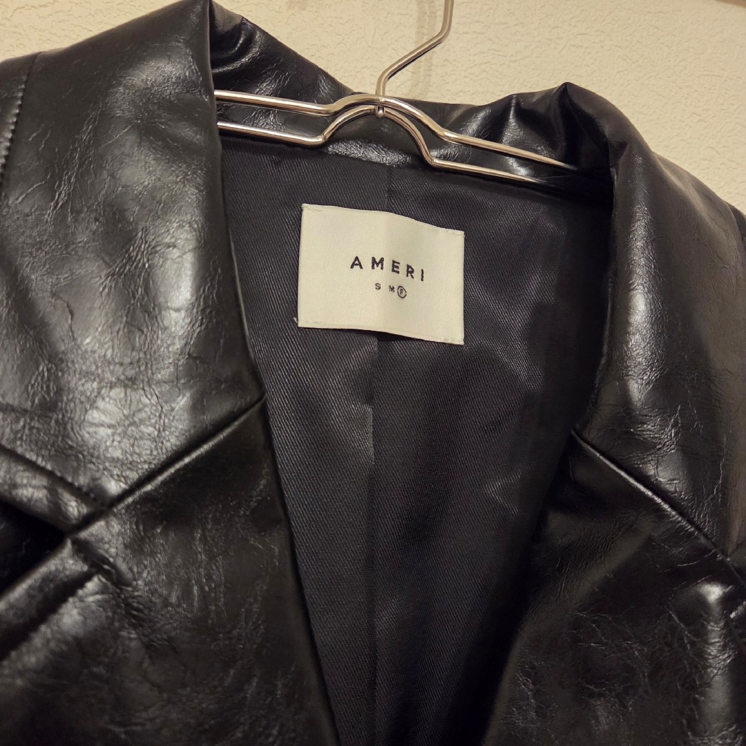Ameri VINTAGE - CRASH SYNTHETIC LEATHER N/S JACKETの通販 by Ameri VINTAGE - CRASH SYNTHETIC LEATHER N/S JACKETの通販 by