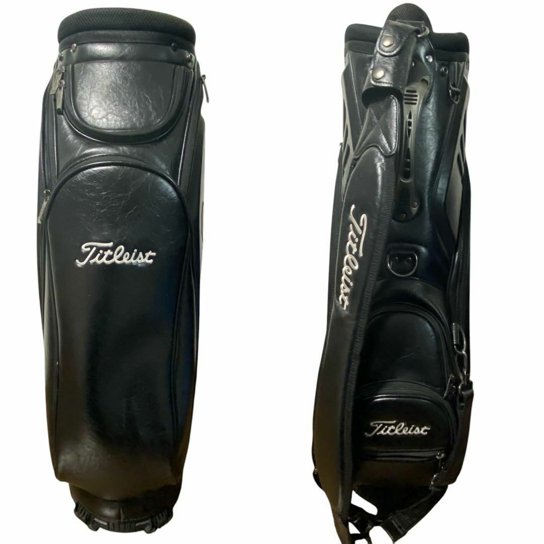 Titleist - タイトリスト Titleist キャディバッグ ブラック黒 Titleist - タイトリスト Titleist キャディバッグ ブラック黒
