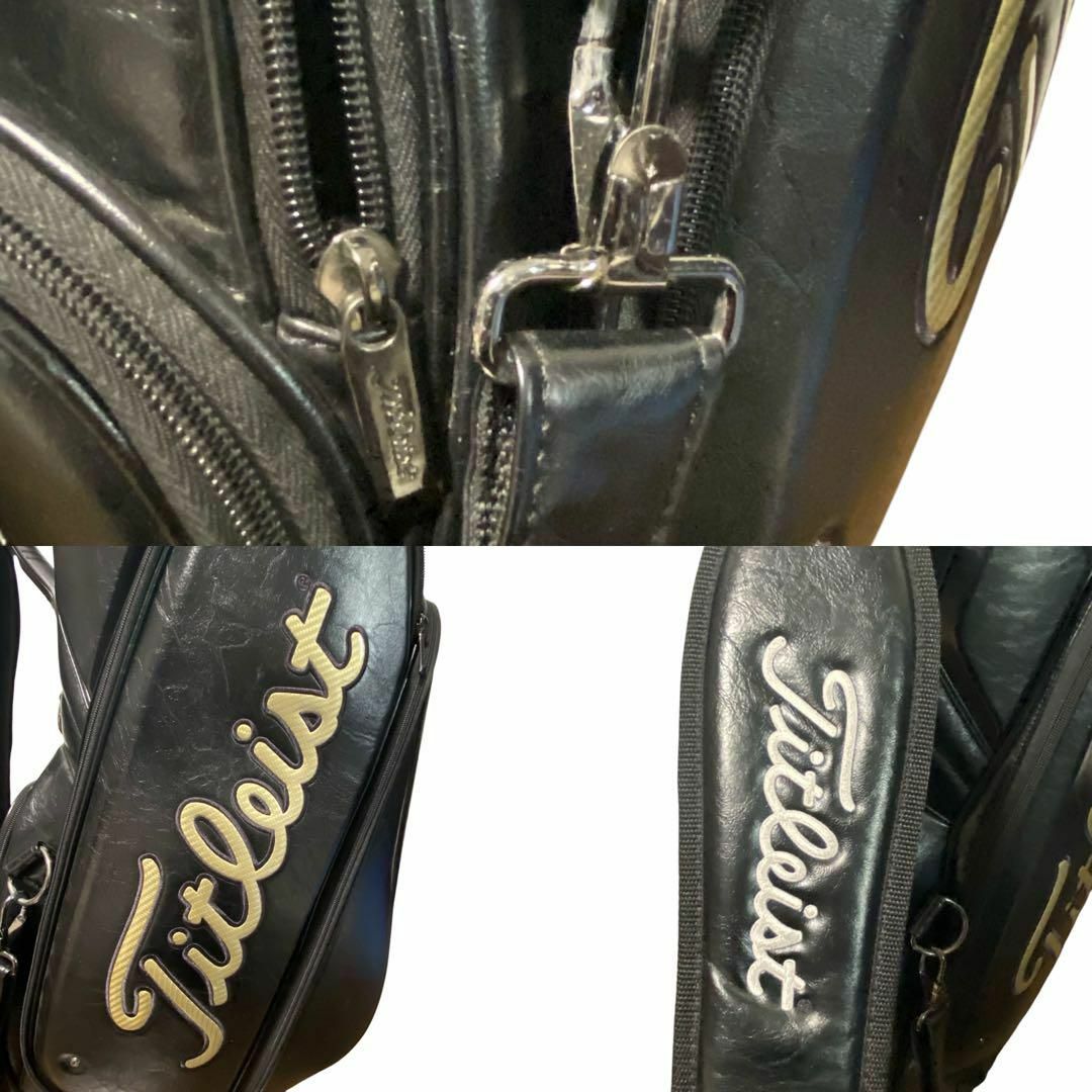 Titleist - タイトリスト Titleist キャディバッグ ブラック黒 Titleist - タイトリスト Titleist キャディバッグ ブラック黒