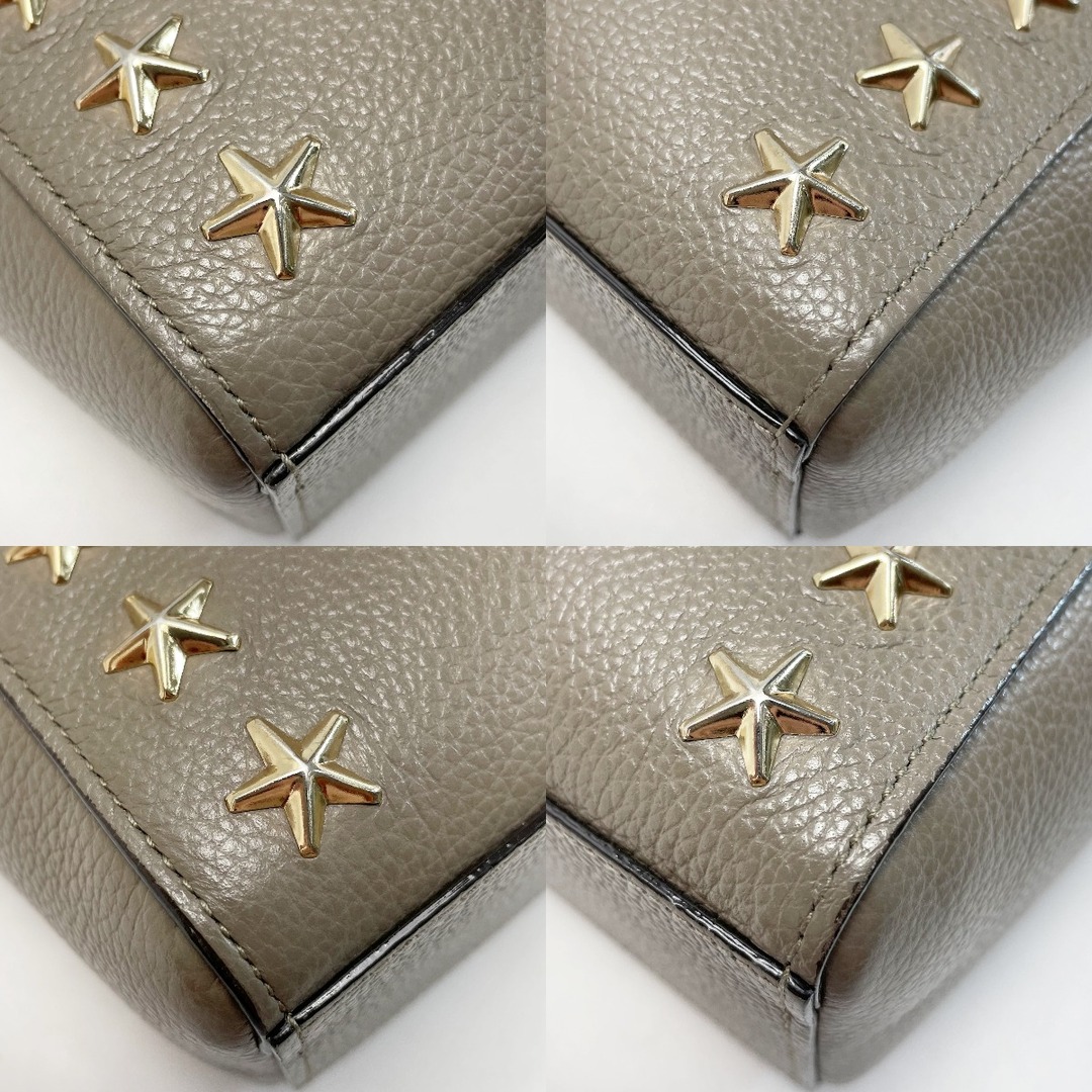 JIMMY CHOO - JIMMY CHOO ジミーチュウ スタースタッズ グレー JIMMY CHOO - JIMMY CHOO ジミーチュウ スタースタッズ グレー