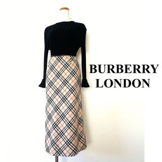 BURBERRY - BURBERRY ロング・マキシ丈スカート 42(M位) 【古着 BURBERRY - BURBERRY ロング・マキシ丈スカート 42(M位) 【古着