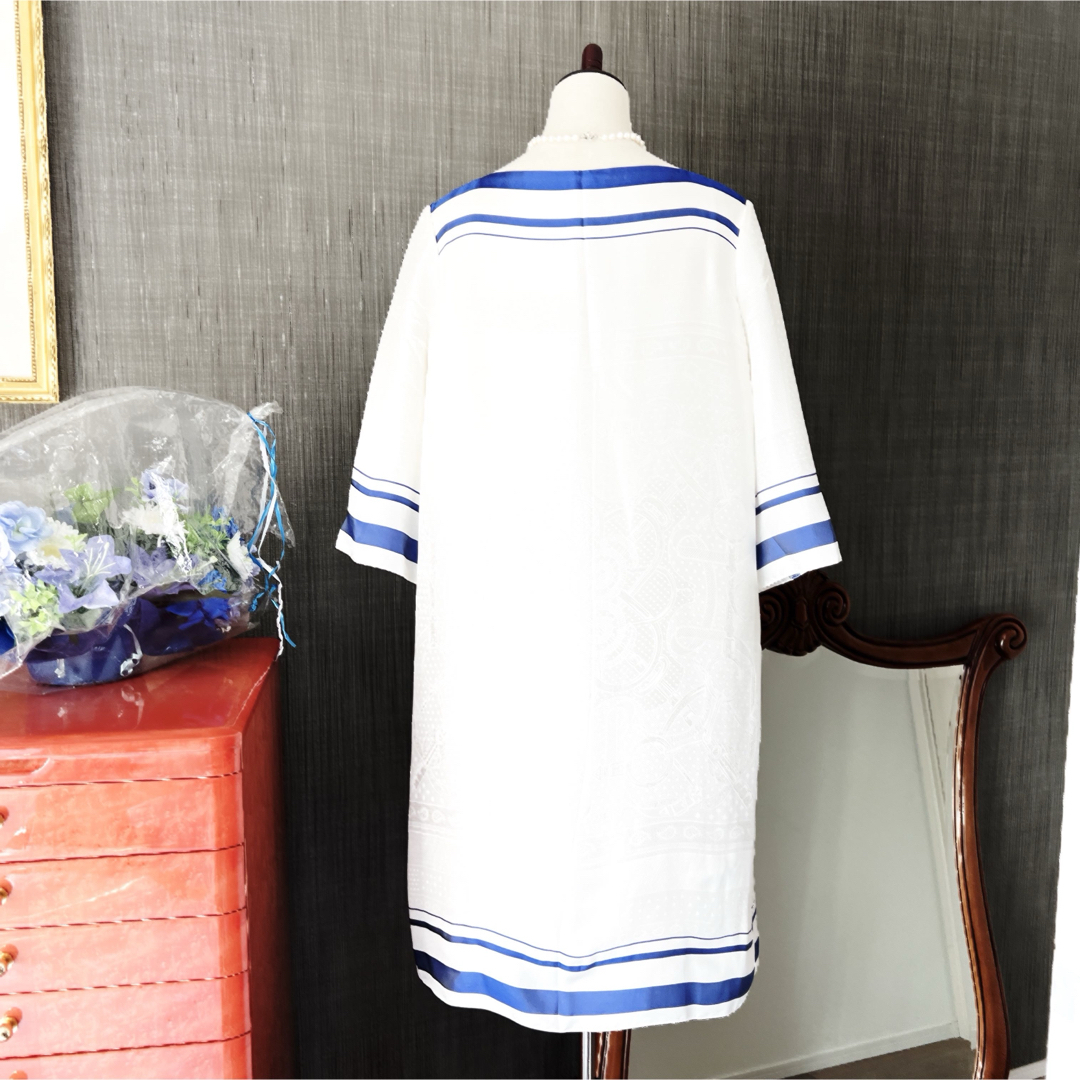 HERMES - 新品 HERMESエルメス エプロンドール 刺繍 ワンピース HERMES - 新品 HERMESエルメス エプロンドール 刺繍 ワンピース