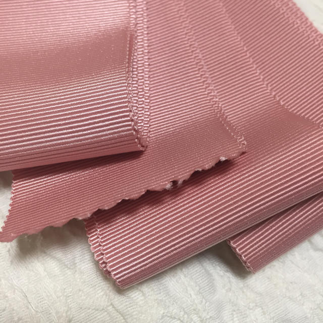 【新品未使用】MOKUBA 木馬 リボン サッシュベルト ピンク レディースのフォーマル/ドレス(ウェディングドレス)の商品写真