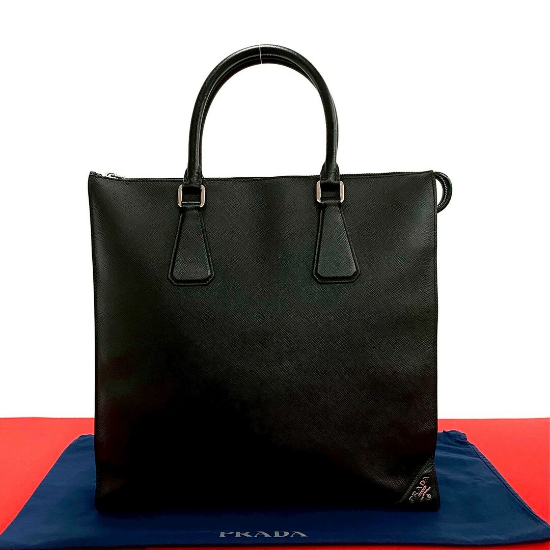 PRADA - 極 美品 希少品 PRADA プラダ ロゴ 金具 サフィアーノ PRADA - 極 美品 希少品 PRADA プラダ ロゴ 金具 サフィアーノ