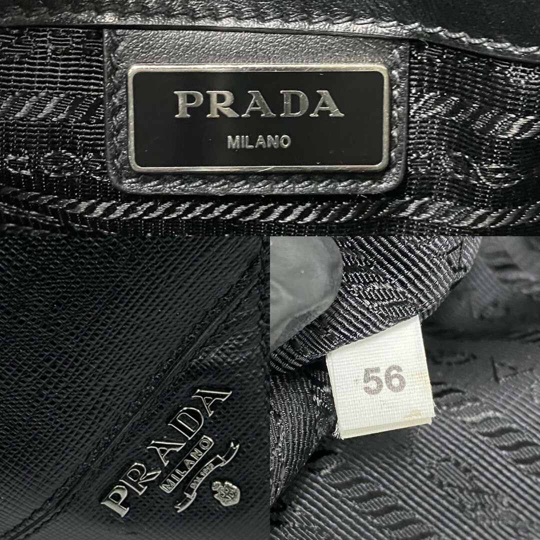 PRADA - 極 美品 希少品 PRADA プラダ ロゴ 金具 サフィアーノ PRADA - 極 美品 希少品 PRADA プラダ ロゴ 金具 サフィアーノ