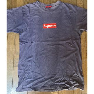 Supreme - 古着 90's Supreme 初期ボックスロゴ Tシャツ ナス紺 Supreme - 古着 90's Supreme 初期ボックスロゴ Tシャツ ナス紺