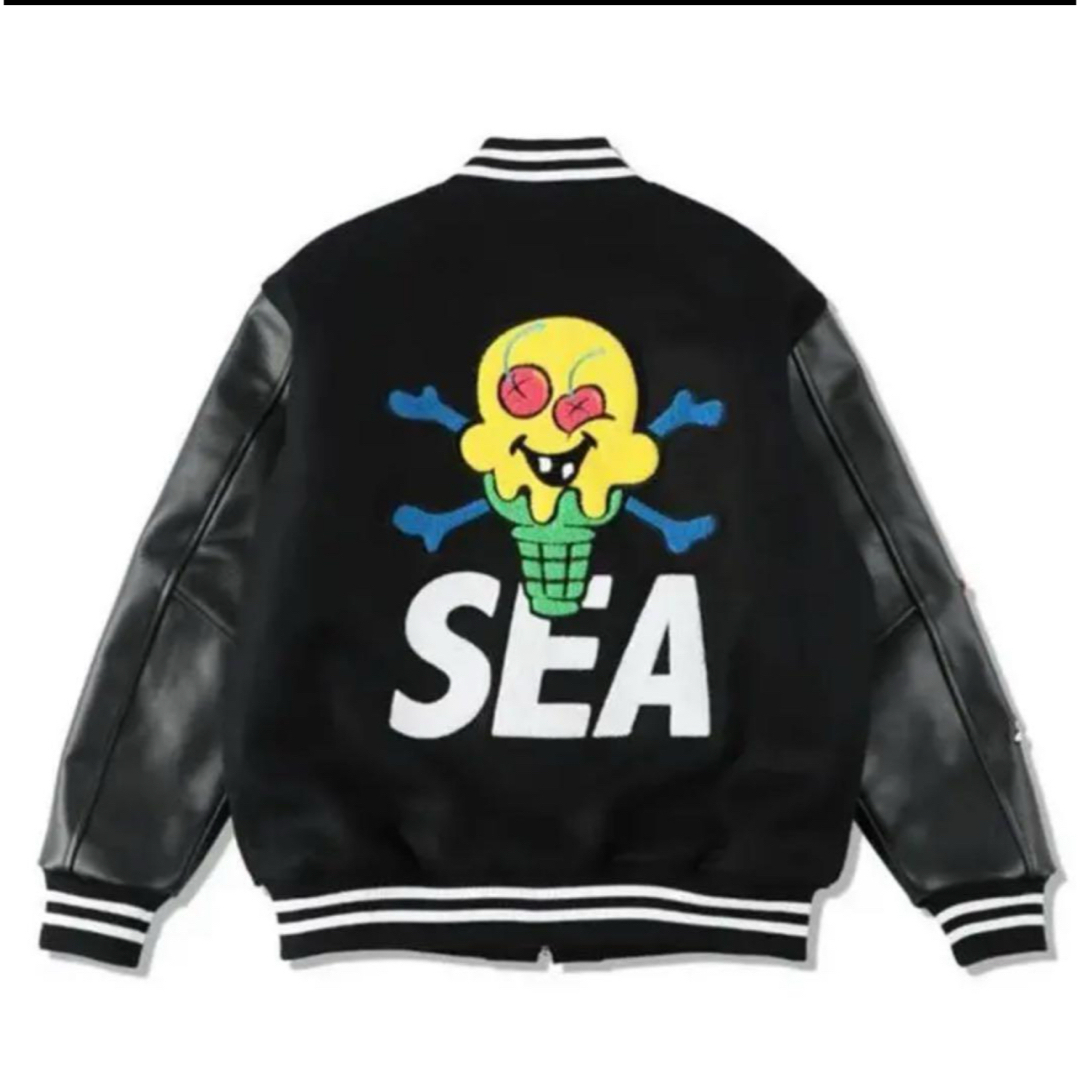 WIND AND SEA - ICECREAM X WIND AND SEA VARSITY JACKETの通販 WIND AND SEA - ICECREAM X WIND AND SEA VARSITY JACKETの通販