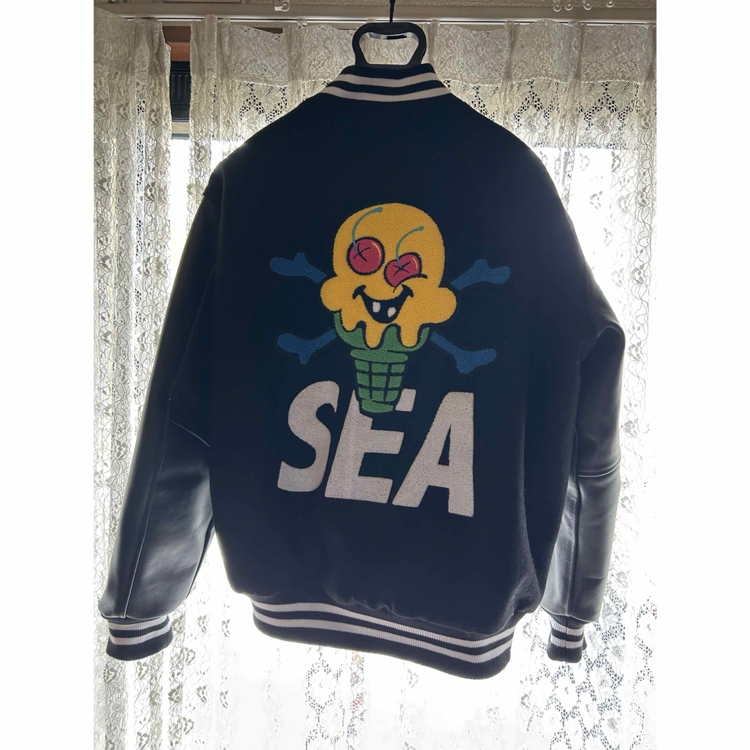 WIND AND SEA - ICECREAM X WIND AND SEA VARSITY JACKETの通販 WIND AND SEA - ICECREAM X WIND AND SEA VARSITY JACKETの通販