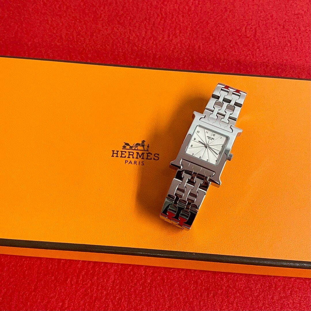 HERMES - ほぼ未使用 希少品 HERMES エルメス Hウォッチ HERMES - ほぼ未使用 希少品 HERMES エルメス Hウォッチ