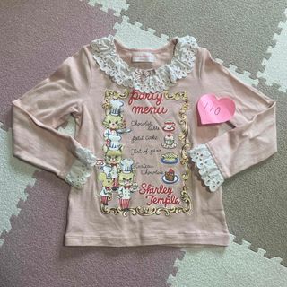 Shirley Temple - シャーリーテンプル☆お花袖フリルカットソー Shirley Temple - シャーリーテンプル☆お花袖フリルカットソー