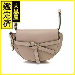 LOEWE - LOEWE レザー ブラック 巾着 ショルダーバッグ 8789の LOEWE - LOEWE レザー ブラック 巾着 ショルダーバッグ 8789の