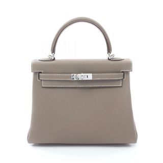 エルメス(HERMES)のエルメス HERMES ケリー25 ハンドバッグ バッグ レザー トゴ トゴ エトゥープ W刻印（2024年製造） レディース ブラウン系 044624CK 【中古】(ハンドバッグ)