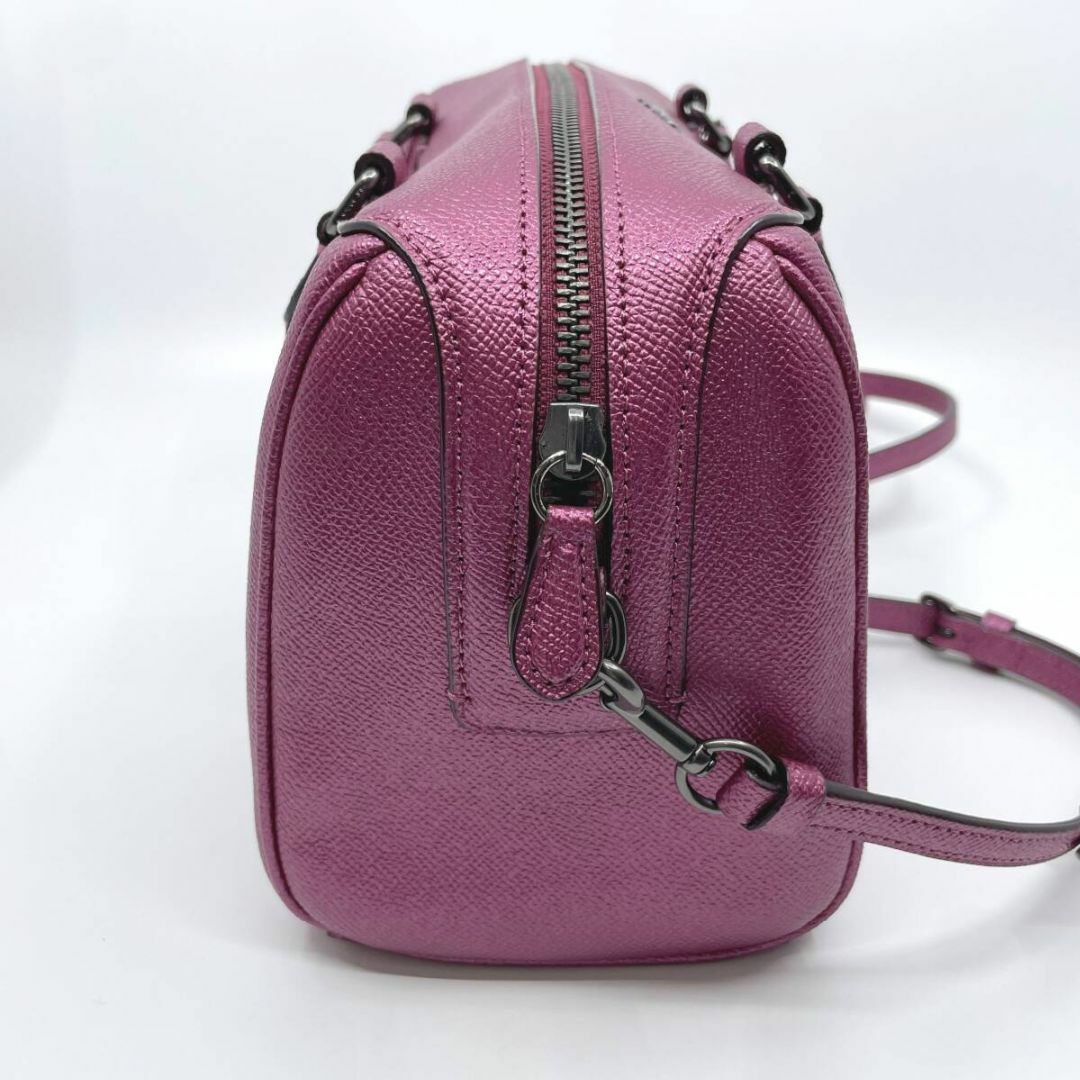 COACH - 極美品 COACH 2WAYサッチェル メタリック ミニボストン COACH - 極美品 COACH 2WAYサッチェル メタリック ミニボストン