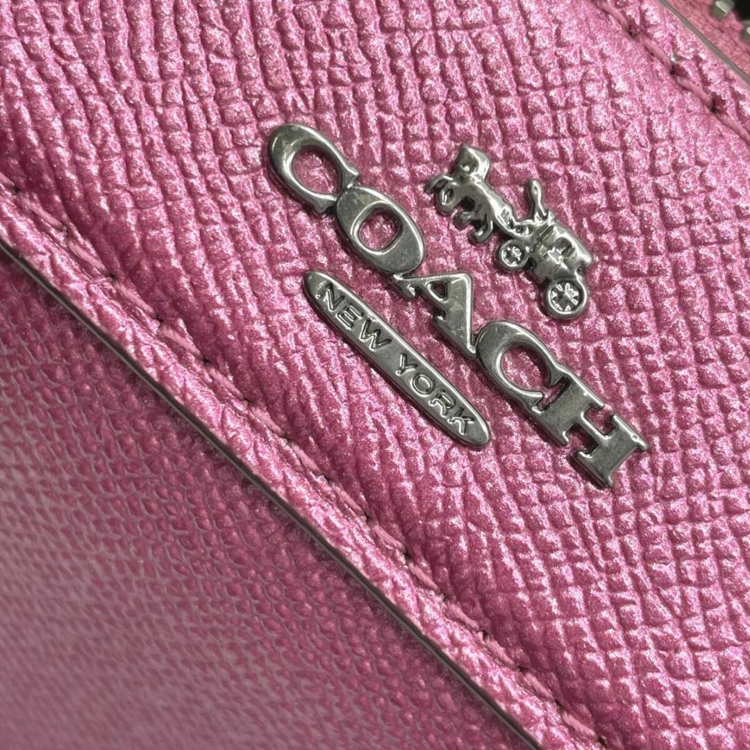 COACH - 極美品 COACH 2WAYサッチェル メタリック ミニボストン COACH - 極美品 COACH 2WAYサッチェル メタリック ミニボストン