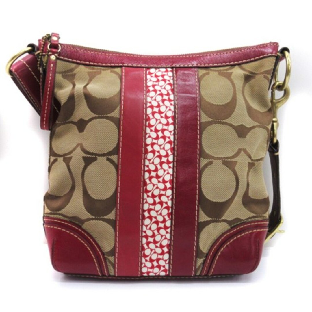 COACH - コーチ シグネチャー ショルダーバッグ ストライプ COACH - コーチ シグネチャー ショルダーバッグ ストライプ