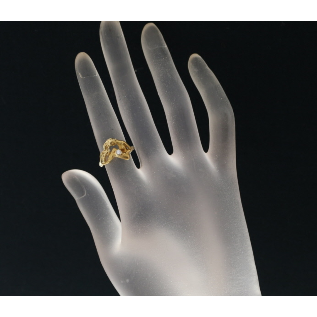 カレライカレラ リング ダイヤ ダイヤモンド 女神 8.5号 K18YGの カレライカレラ リング ダイヤ ダイヤモンド 女神 8.5号 K18YGの