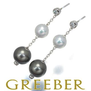 MIKIMOTO - ミキモト ピアス パール 真珠 9.5mm/7.3mm ダイヤ MIKIMOTO - ミキモト ピアス パール 真珠 9.5mm/7.3mm ダイヤ