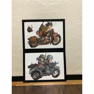 ドラゴンボール ドクタースランプ バイク 特別描き下し 2枚 ドラゴンボール ドクタースランプ バイク 特別描き下し 2枚