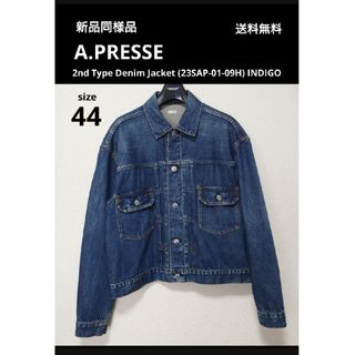 新品同様 A.PRESSE アプレッセ デニムジャケット 2nd Type 44の 新品同様 A.PRESSE アプレッセ デニムジャケット 2nd Type 44の