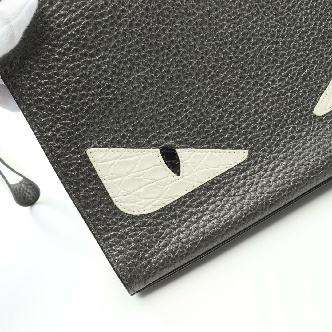 FENDI - フェンディ バグズアイ フラット スリム セカンドバッグ FENDI - フェンディ バグズアイ フラット スリム セカンドバッグ