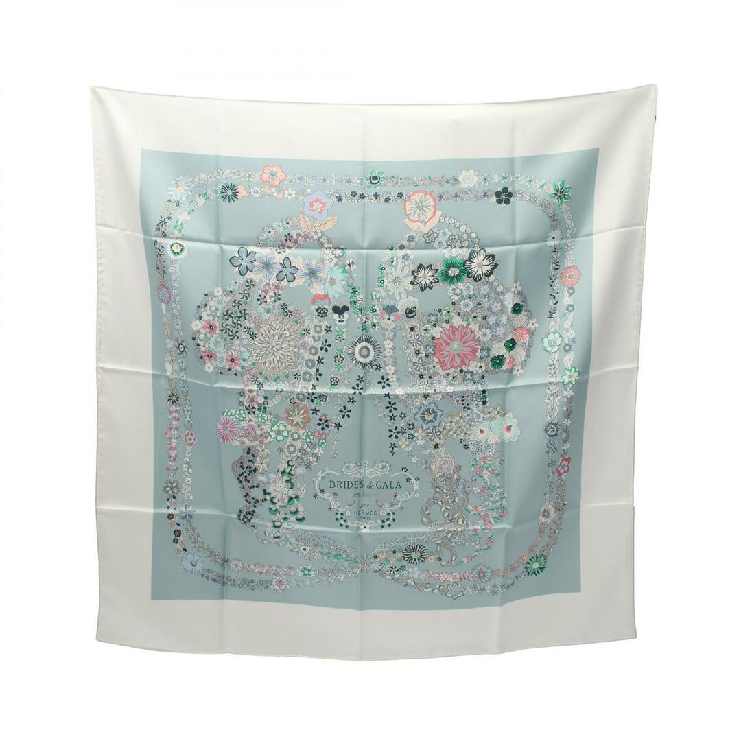 HERMES - エルメス カレ90 BRIDES de GALA en Fleurs スカーフの HERMES - エルメス カレ90 BRIDES de GALA en Fleurs スカーフの
