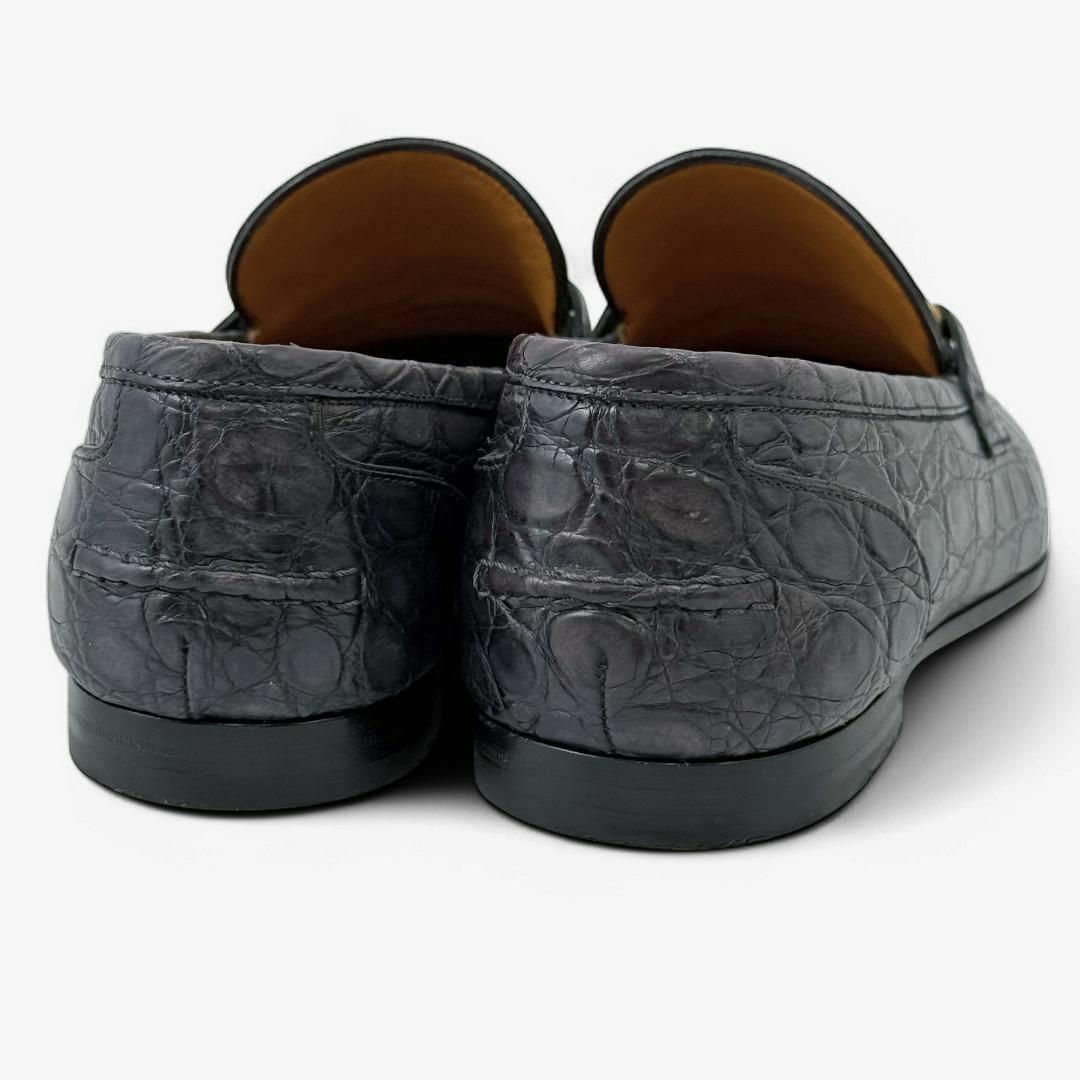 GUCCI - 【希少・ワニ革】 グッチ ローファー ヨルダーン ホース GUCCI - 【希少・ワニ革】 グッチ ローファー ヨルダーン ホース