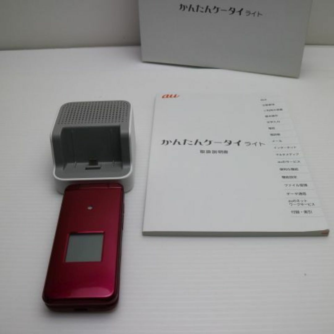 京セラ - 超美品 かんたんケータイ ライト KYF43 ワインレッド 京セラ - 超美品 かんたんケータイ ライト KYF43 ワインレッド
