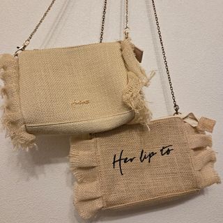 Her lip to - Monogram Quilted Vanity Bag エクリュの通販 by Her lip to - Monogram Quilted Vanity Bag エクリュの通販 by