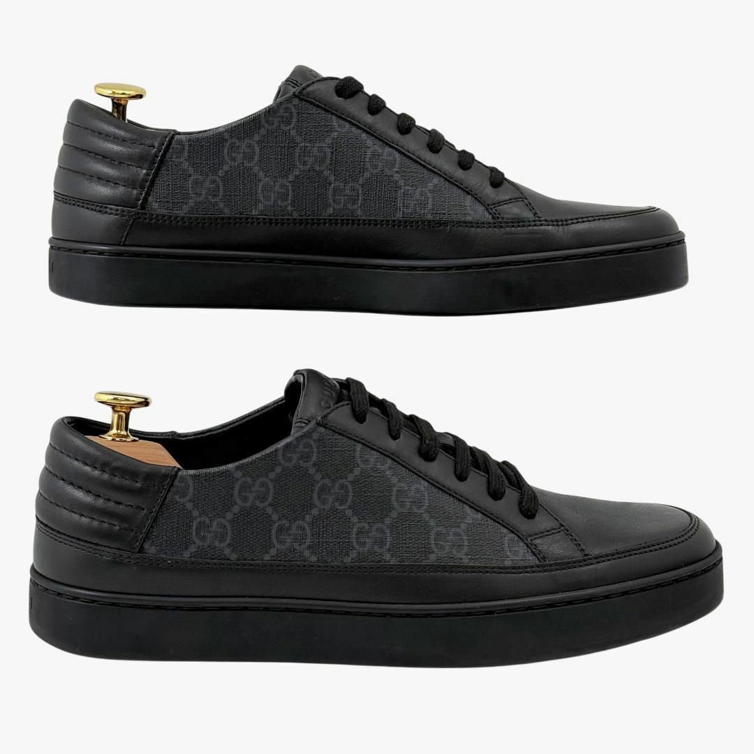 GUCCI - 【新品未使用】 グッチ スニーカー GG柄 PVC 黒 GUCCI - 【新品未使用】 グッチ スニーカー GG柄 PVC 黒