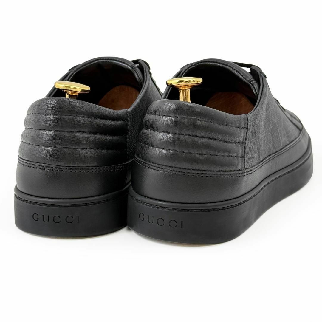 GUCCI - 【新品未使用】 グッチ スニーカー GG柄 PVC 黒 GUCCI - 【新品未使用】 グッチ スニーカー GG柄 PVC 黒