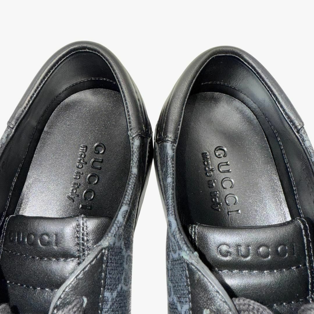 GUCCI - 【新品未使用】 グッチ スニーカー GG柄 PVC 黒 GUCCI - 【新品未使用】 グッチ スニーカー GG柄 PVC 黒