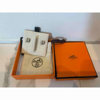 HERMES - 1回使用のみ HERMES エルメス オレンジカラーHマーク HERMES - 1回使用のみ HERMES エルメス オレンジカラーHマーク