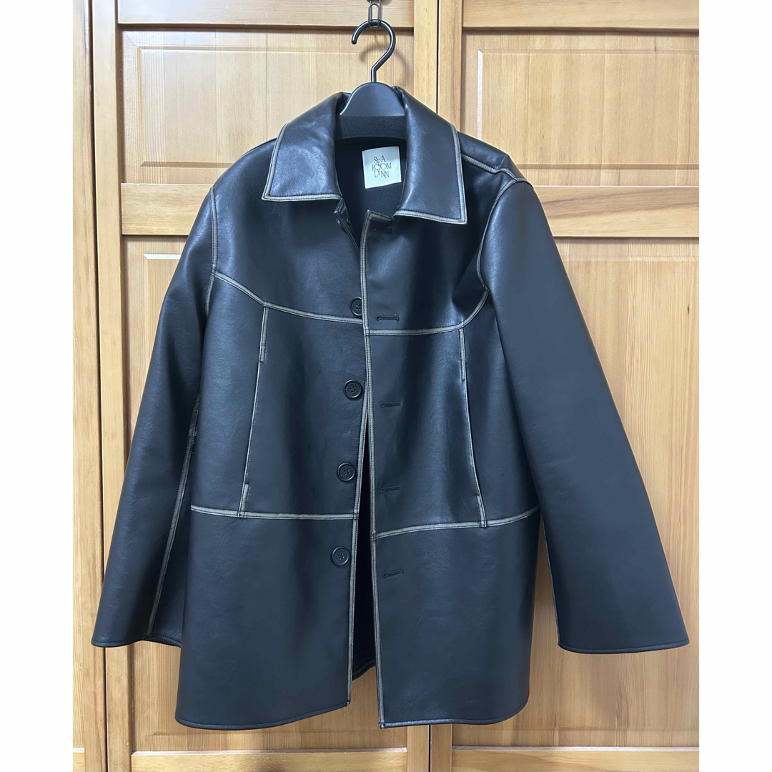 SeaRoomlynn - SeaRoomlynn Vintage ECOレザーシャツジャケット SeaRoomlynn - SeaRoomlynn Vintage ECOレザーシャツジャケット