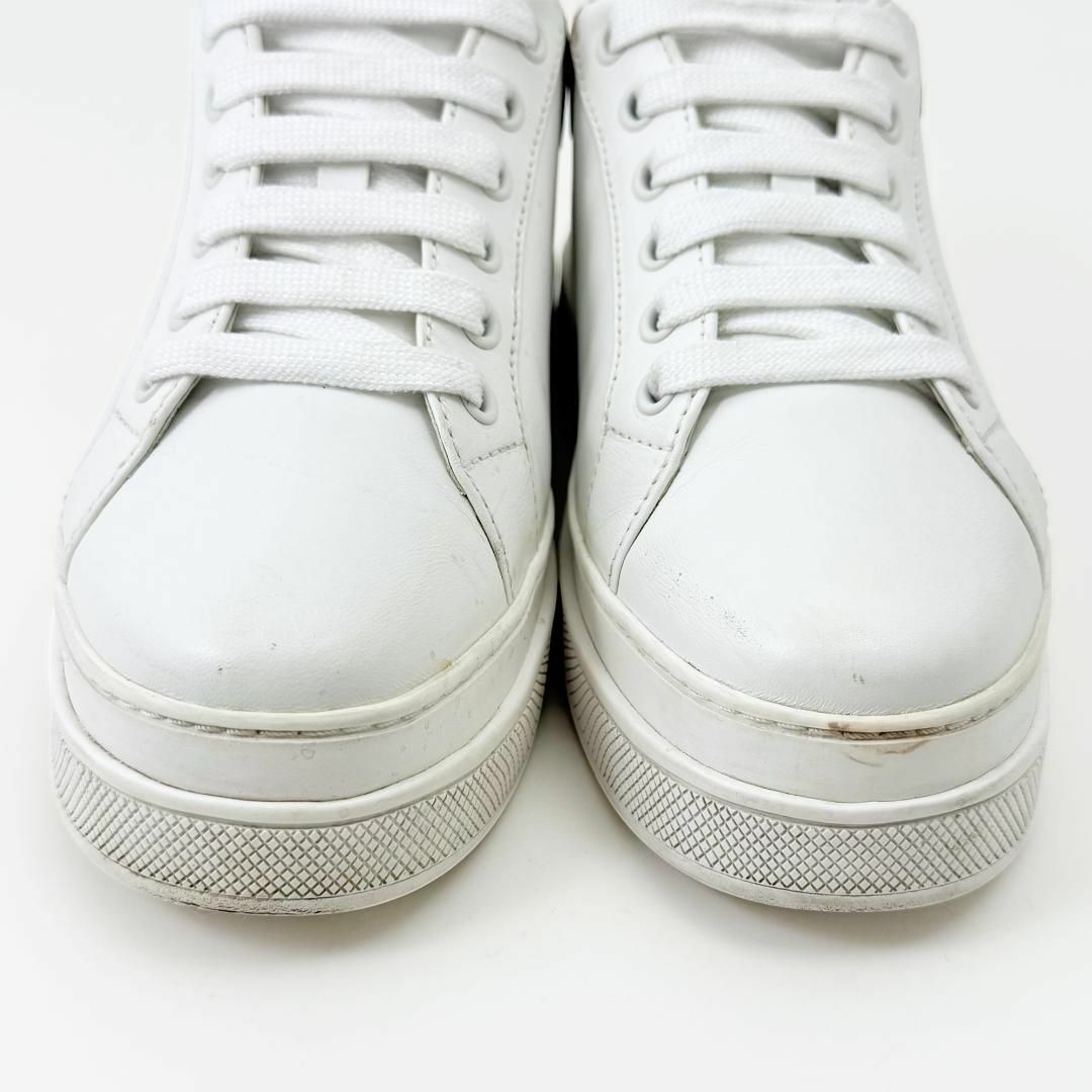 PRADA - プラダ PRADA 厚底 スニーカー 36.5 23.5 白 グレー 箱 PRADA - プラダ PRADA 厚底 スニーカー 36.5 23.5 白 グレー 箱