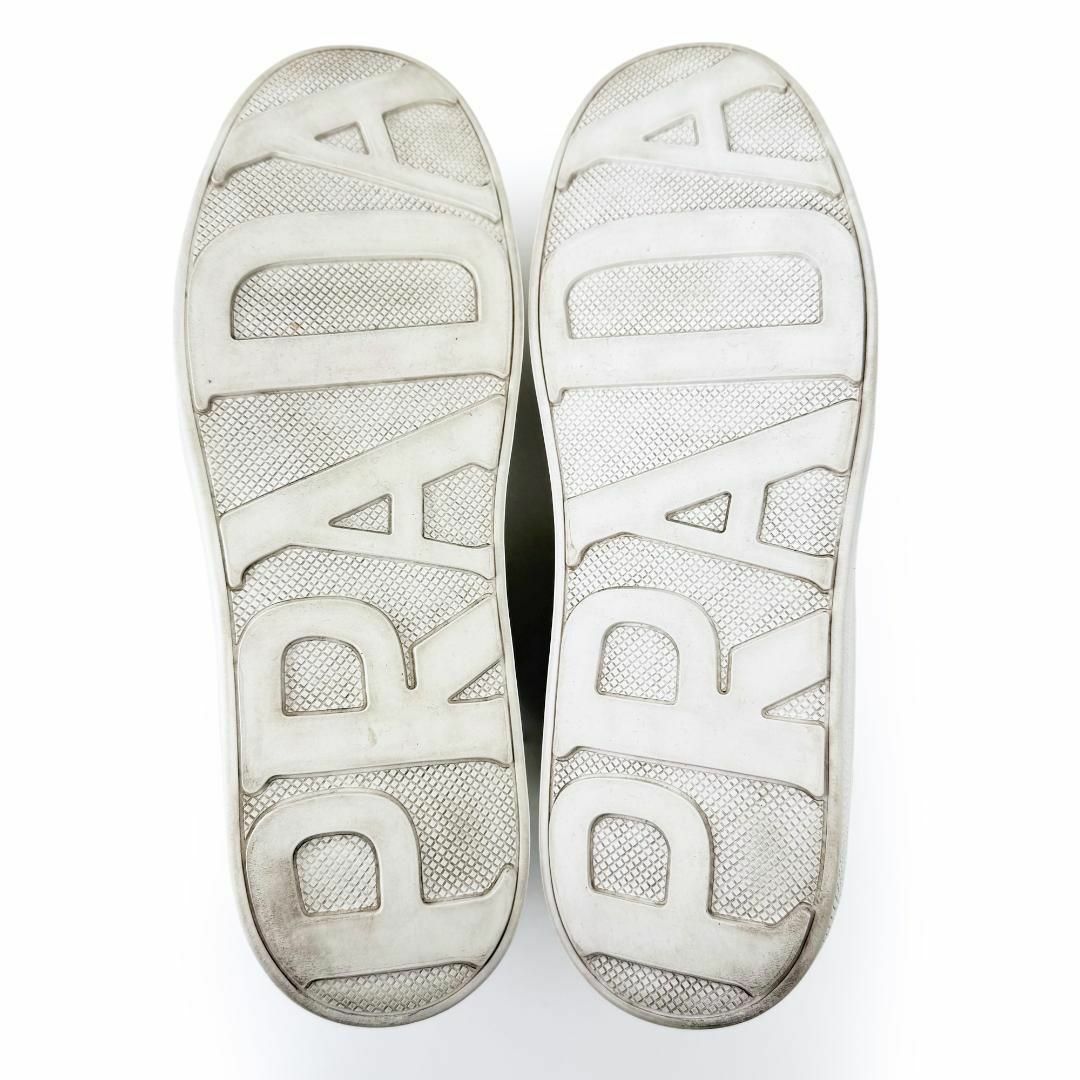 PRADA - プラダ PRADA 厚底 スニーカー 36.5 23.5 白 グレー 箱 PRADA - プラダ PRADA 厚底 スニーカー 36.5 23.5 白 グレー 箱