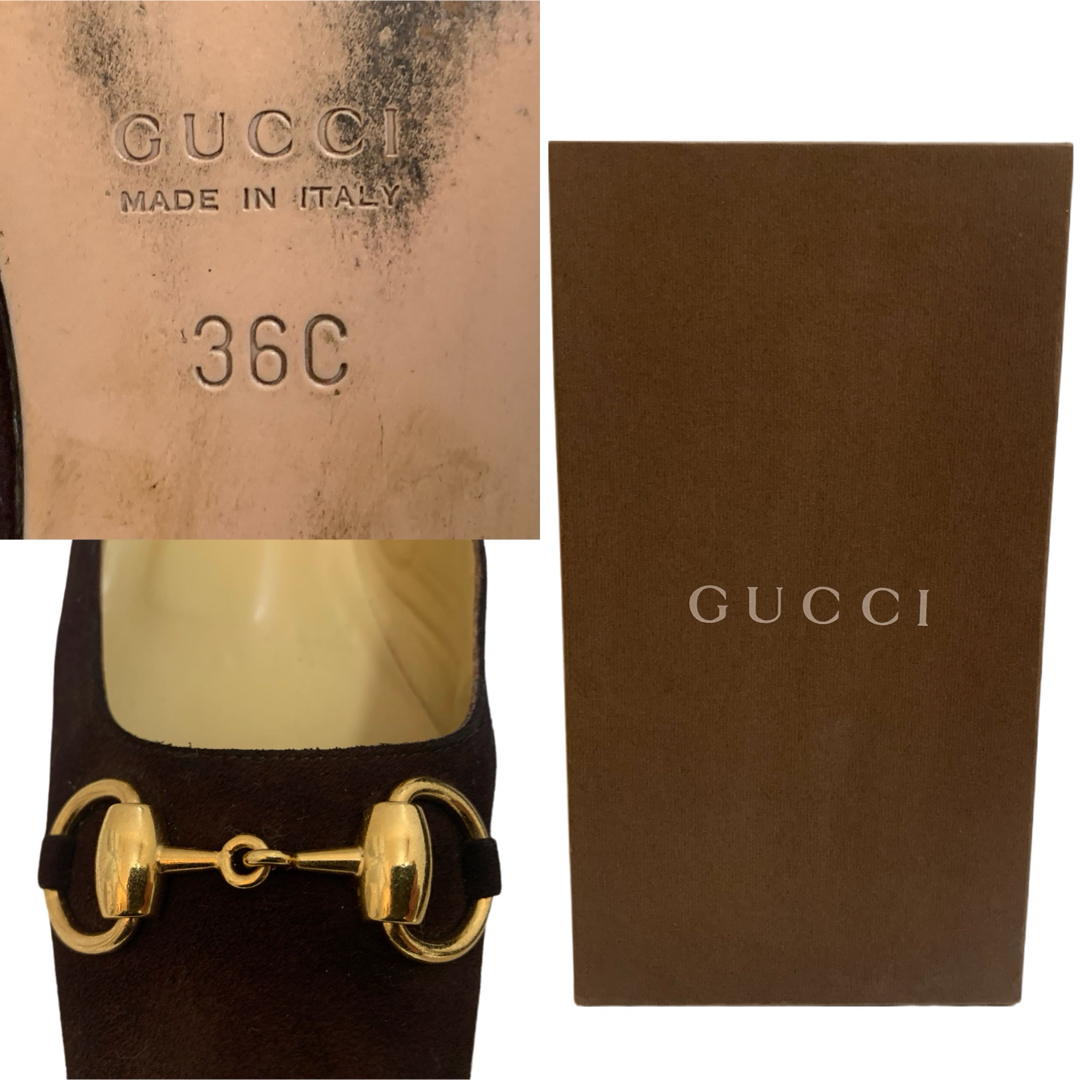 GUCCI - GUCCI VINTAGE ITALY製 ホースビット スエードレザー GUCCI - GUCCI VINTAGE ITALY製 ホースビット スエードレザー