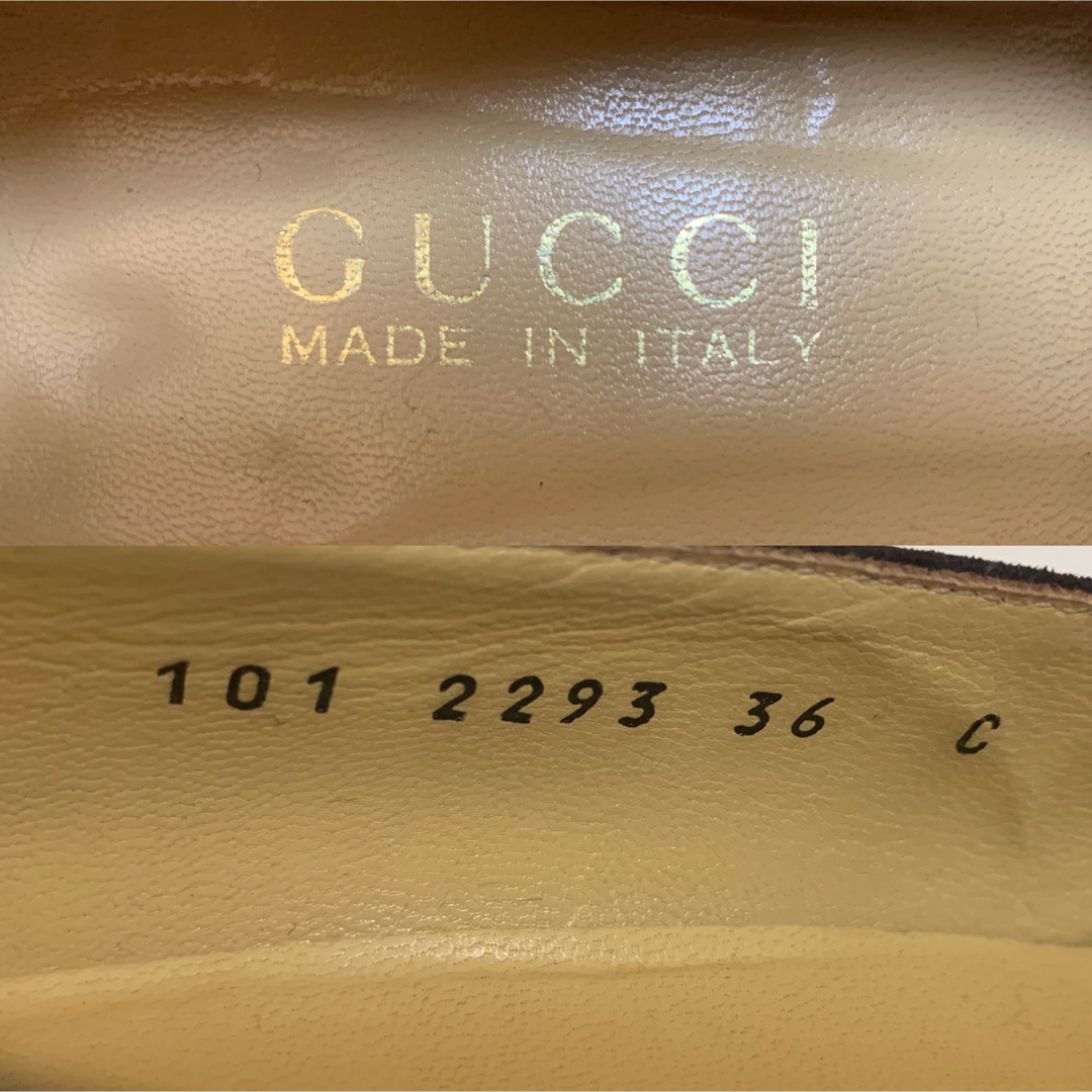 GUCCI - GUCCI VINTAGE ITALY製 ホースビット スエードレザー GUCCI - GUCCI VINTAGE ITALY製 ホースビット スエードレザー