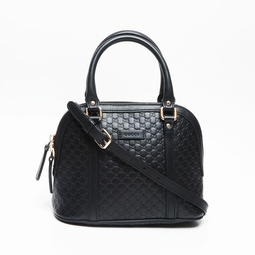 GUCCI - グッチ GUCCI マイクロ GG シマ レザー 2way ショルダー GUCCI - グッチ GUCCI マイクロ GG シマ レザー 2way ショルダー