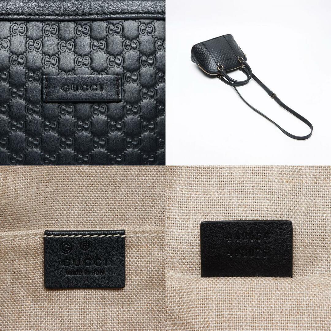 GUCCI - グッチ GUCCI マイクロ GG シマ レザー 2way ショルダー GUCCI - グッチ GUCCI マイクロ GG シマ レザー 2way ショルダー