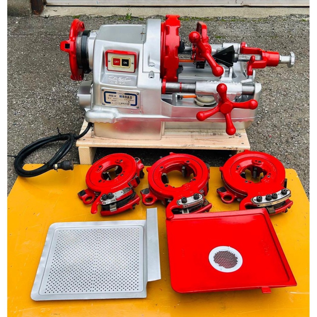 REX パイプマシン ねじ切り機 N80A111 レッキの通販 by ハニバニ REX パイプマシン ねじ切り機 N80A111 レッキの通販 by ハニバニ