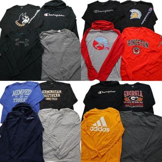 古着卸 まとめ売り スポーツブランドMIX 長袖Tシャツ 16枚セット 古着卸 まとめ売り スポーツブランドMIX 長袖Tシャツ 16枚セット