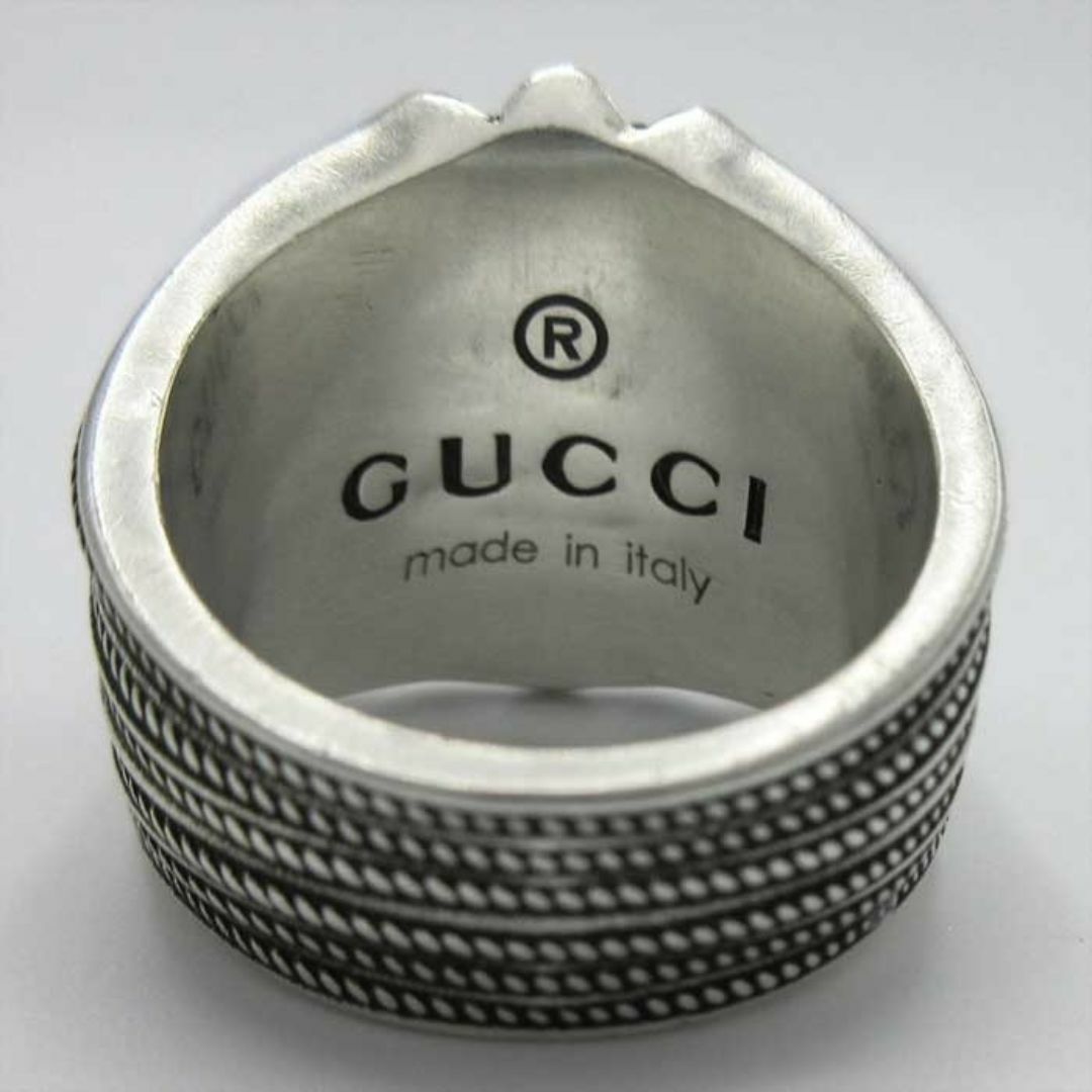 GUCCI - 【新品】グッチ 728399 J8400 0728 (シルバー系) リング GUCCI - 【新品】グッチ 728399 J8400 0728 (シルバー系) リング