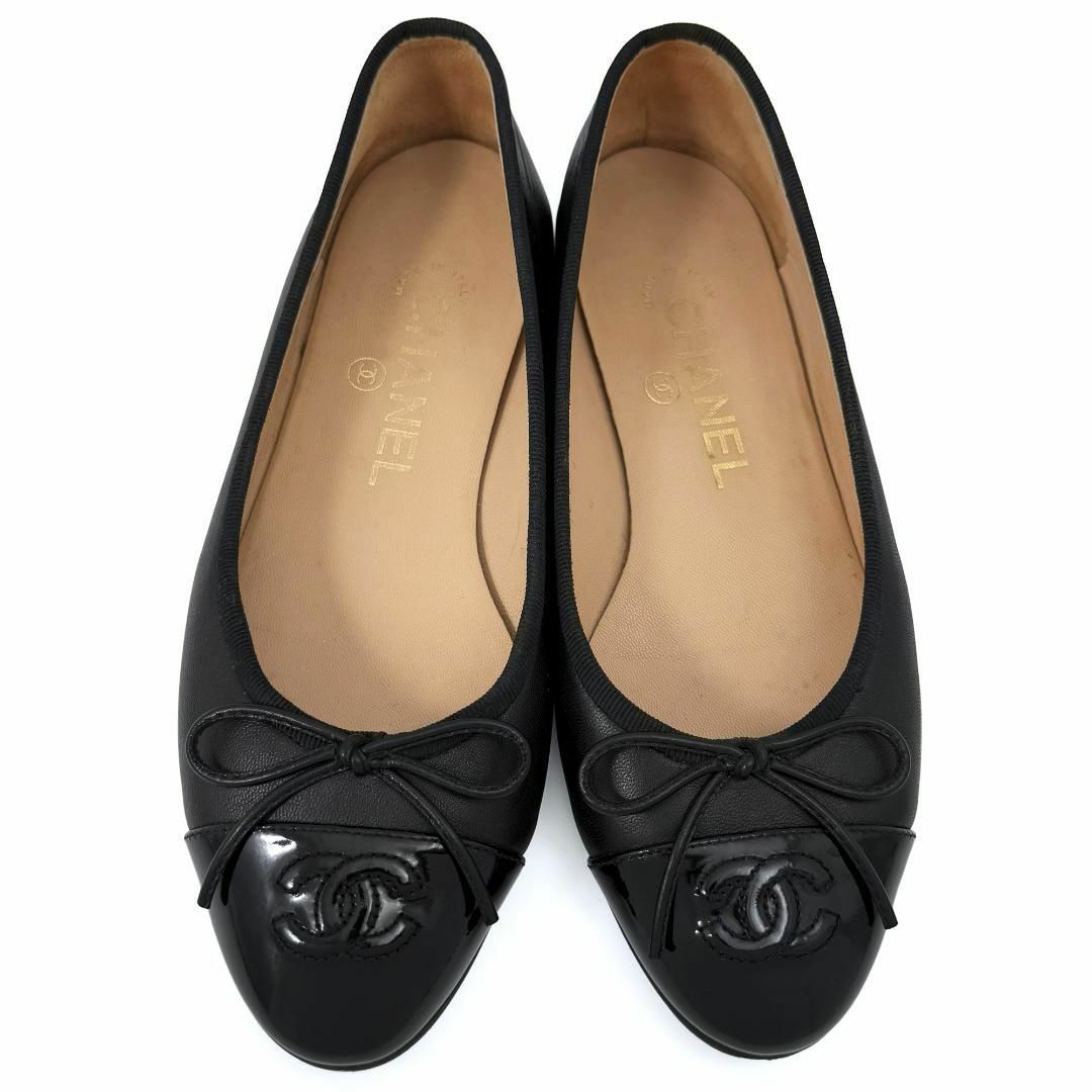 CHANEL - 美品 シャネル バレリーナ 35 パンプス フラット CHANEL - 美品 シャネル バレリーナ 35 パンプス フラット