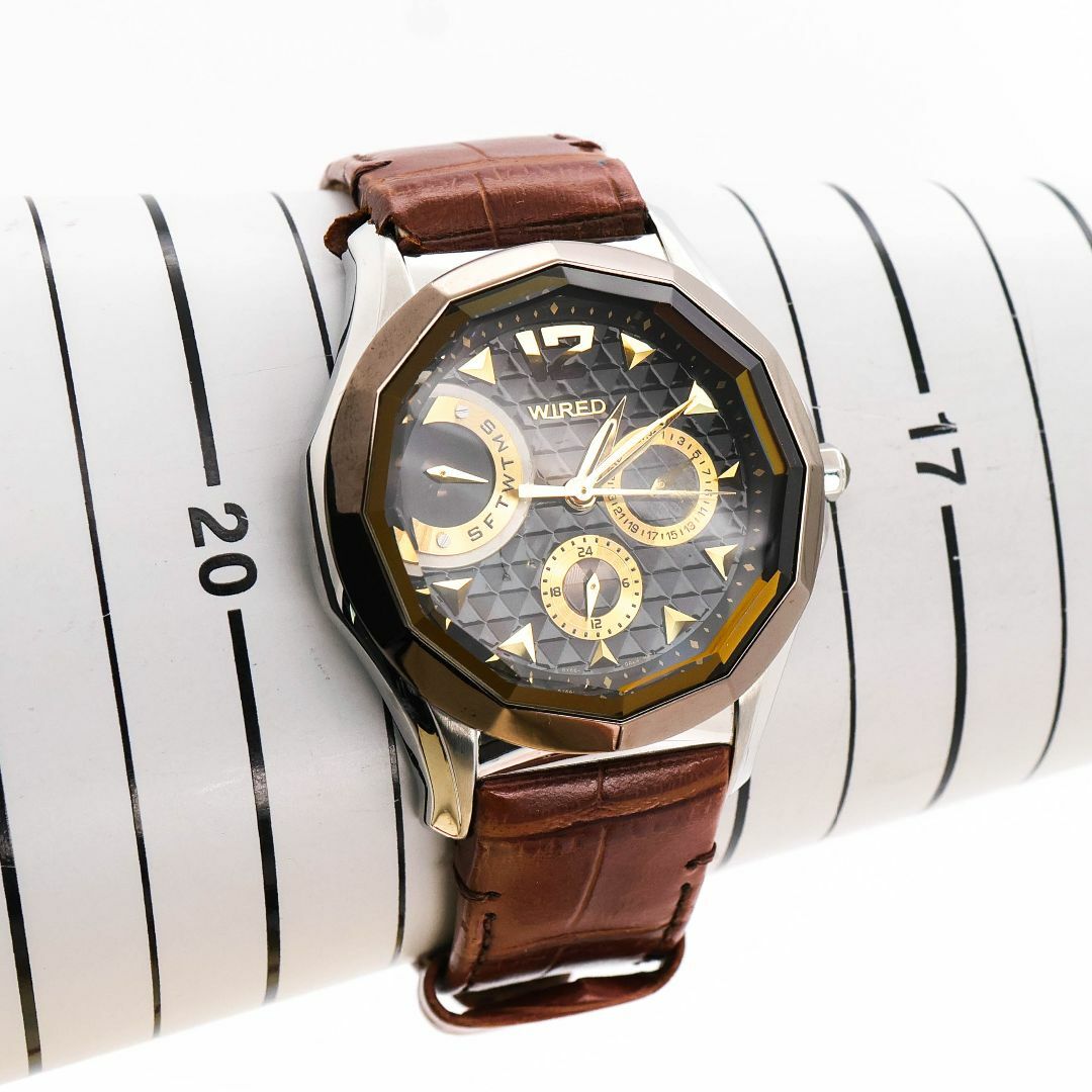 SEIKO - 稼働 SEIKO WIRED 腕時計 カットガラス レトログラード SEIKO - 稼働 SEIKO WIRED 腕時計 カットガラス レトログラード