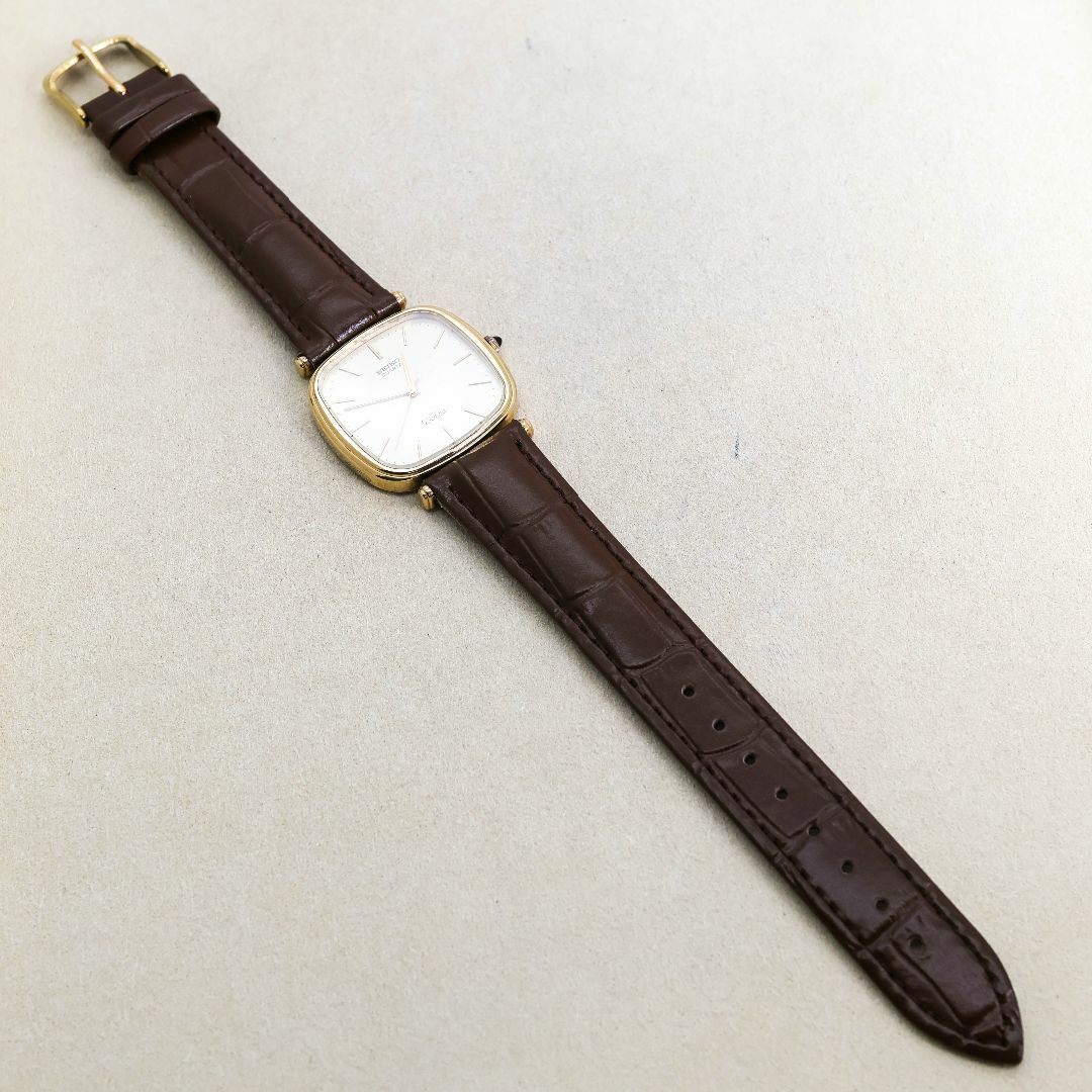 SEIKO - 稼働 SEIKO Dolce 腕時計 スクエア SGP30 レザー 1276の SEIKO - 稼働 SEIKO Dolce 腕時計 スクエア SGP30 レザー 1276の